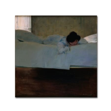 Ramon Casas 'Laziness' Canvas Art,14x14